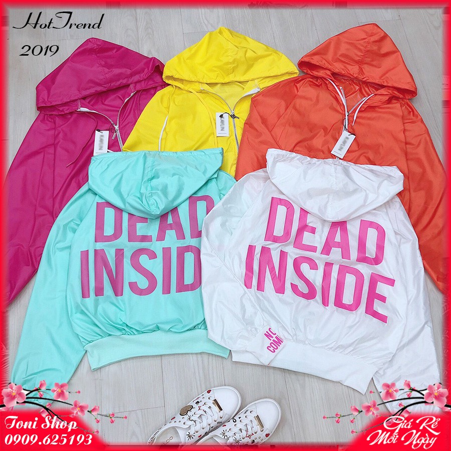 ÁO KHOÁC DÙ NGOẠI Dead Inside (M380 - Kèm Ảnh Thật)