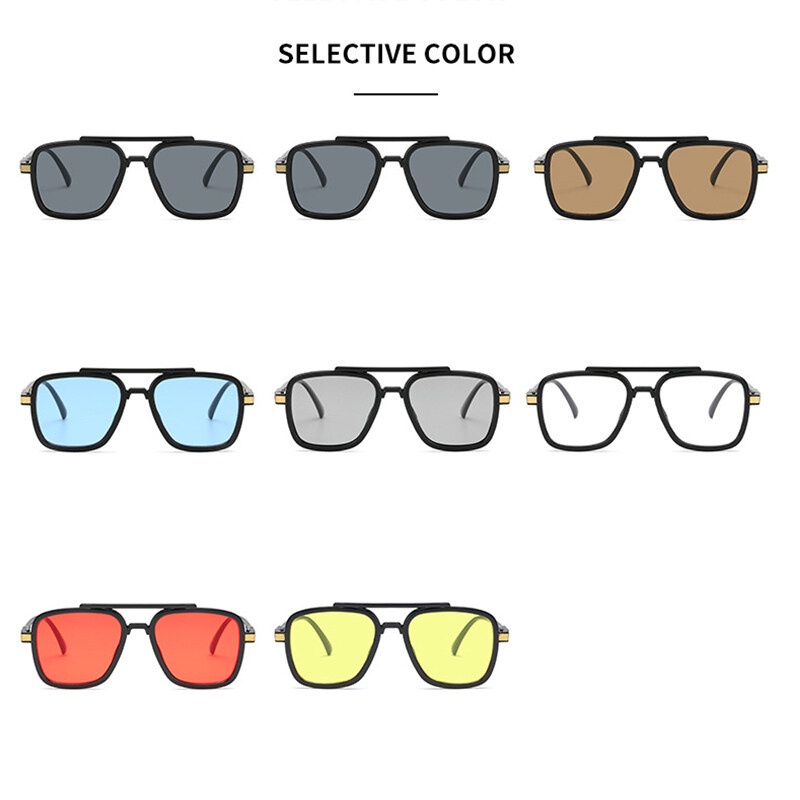 Kính Mát PTQ Gọng Đôi Nhiều Màu Sắc Thời Trang Thể Thao Ngoài Trời Cho Nam