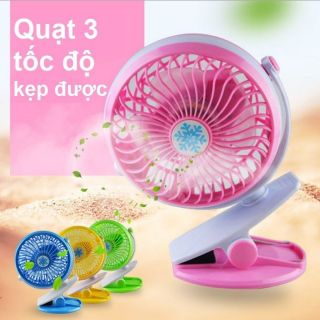 Quạt kẹp bàn tích điện
