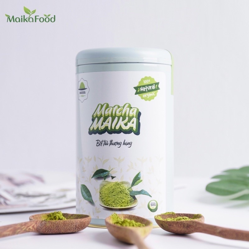 Bột Trà Matcha MaikaFood Hộp Thiếc 50gr