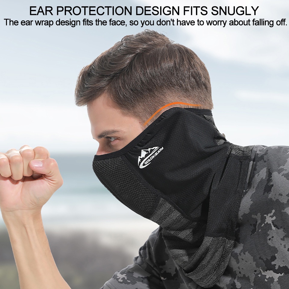 Khẩu Trang Che Mặt Chống Tia UV Chắn Gió Thoáng Khí Tiện Dụng