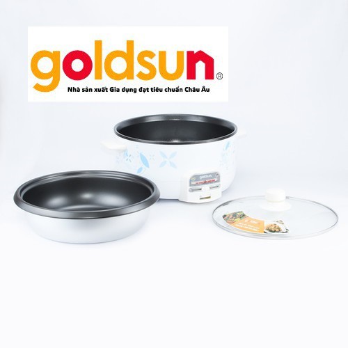 [GOLDSUN VIỆT NAM] 🍲🍲🍲 NỒI LẨU ĐIỆN ĐA NĂNG ❤️ 34.5cm*19.5cm*35cm GOLDSUN CF1202MTB ❤️