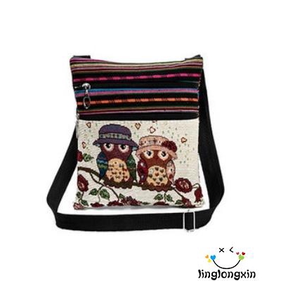 Túi thổ cẩm đeo chéo thời trang retro cho nữ