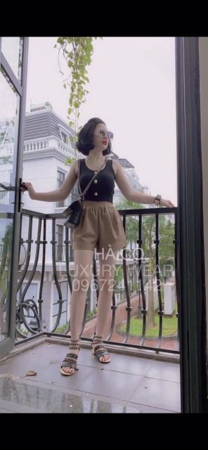 Quần sooc thô cạp chun hàng QCL1