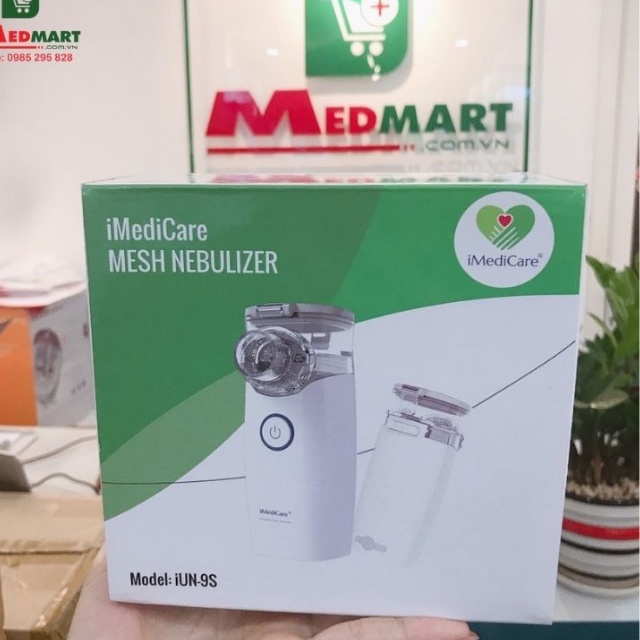 [Chính Hãng] Máy Xông Khí Dung Cầm Tay iMediCare IUN-9S, Xông Mũi Họng, Singapore - Medmart