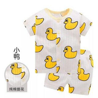 Bộ cotton giấy cộc tay cho bé( kéo sang xem ảnh thật)