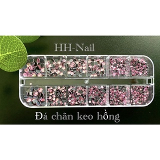 Đá chân keo khay 12 ô trang trí móng