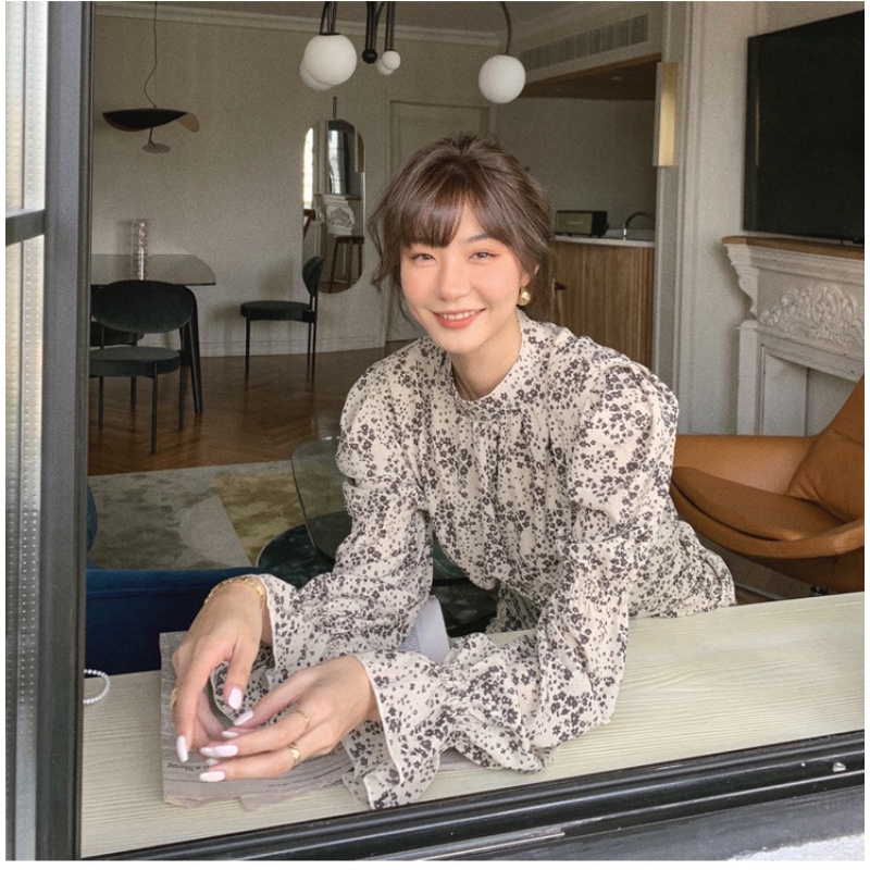 Đầm Hoa Mini Dáng Ôm Thời Trang Mùa Thu Dễ Phối Đồ Cho Nữ