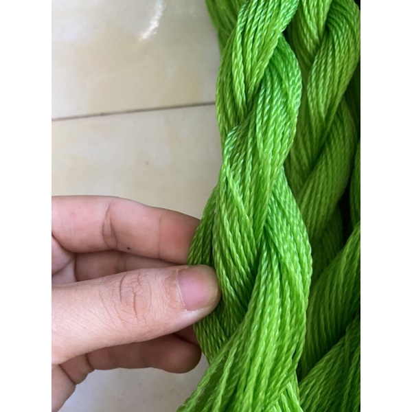 Cuộn 50 mét dây cước màu xanh, dây đan dàn leo, dây treo trái, dây nông nghiệp