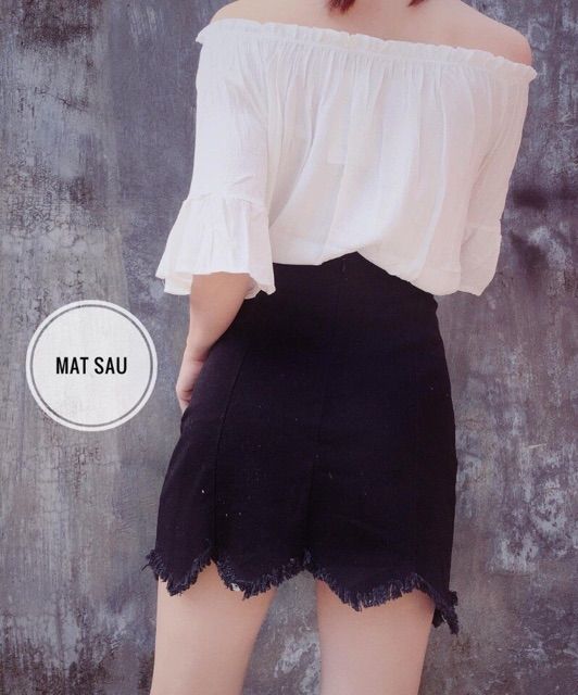 Chân váy kaki tua rua ulzzang | BigBuy360 - bigbuy360.vn