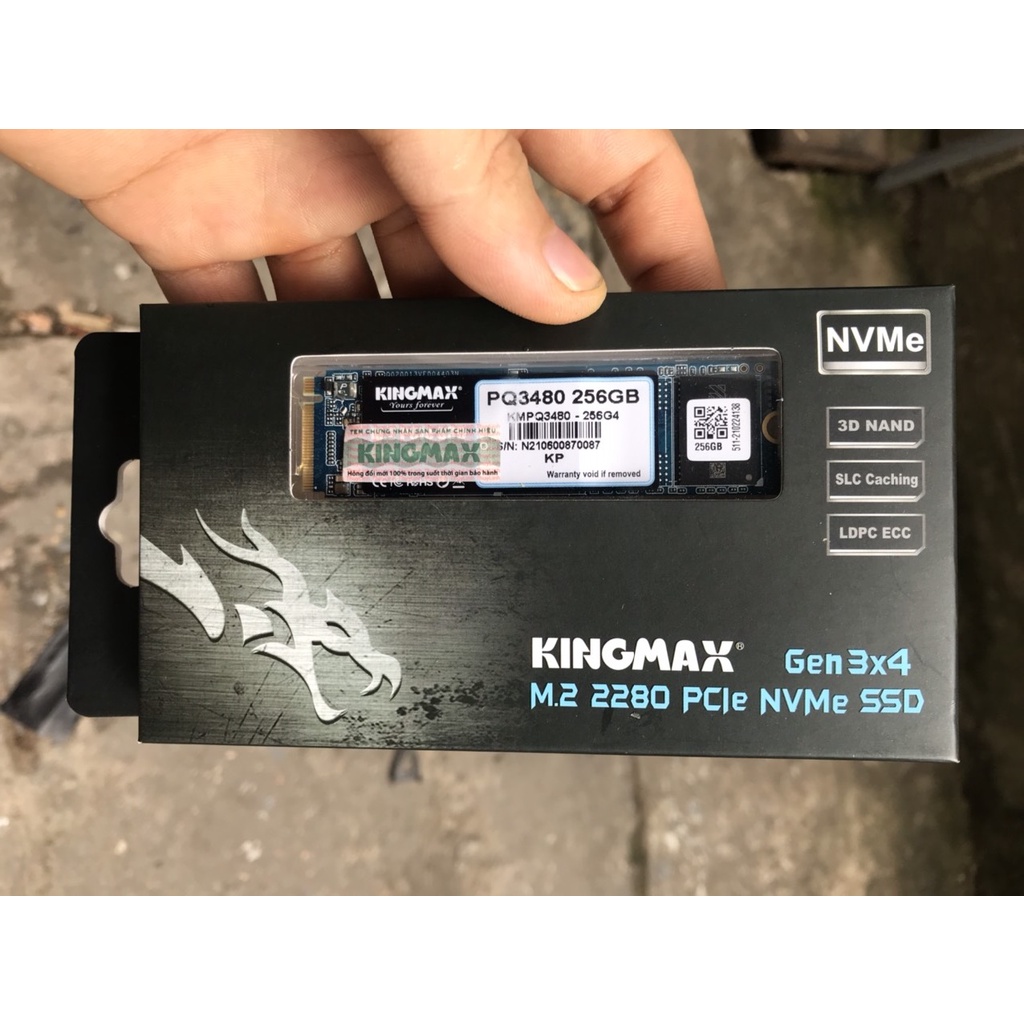 ổ cứng ssd m2 NVME samsung toshiba Kioxia Kingmax 2230 2280 256gb 512gb PCIE PQ3480 KBG40ZNS256G MZ-HPU512T/000 all