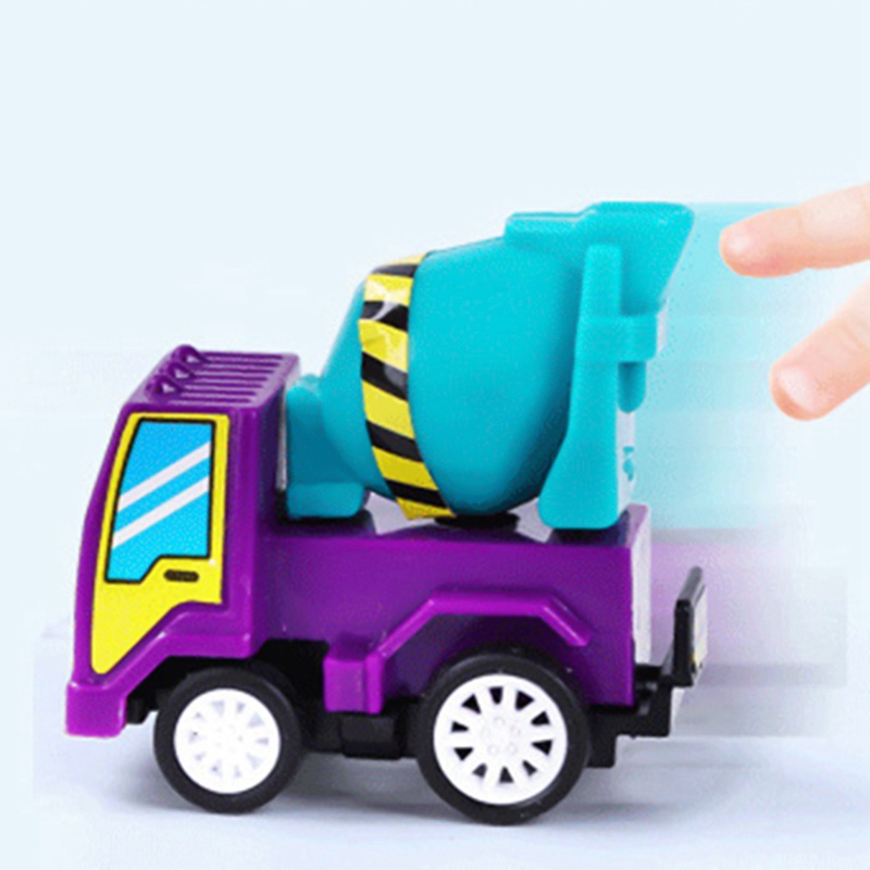 Set 6 Mô Hình Xe Tải Đồ Chơi Mini Cho Bé