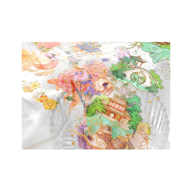 Sticker cổ trang bullet journal dụng cụ dán làm sổ trang trí thư decor scrapbook toploader ST32