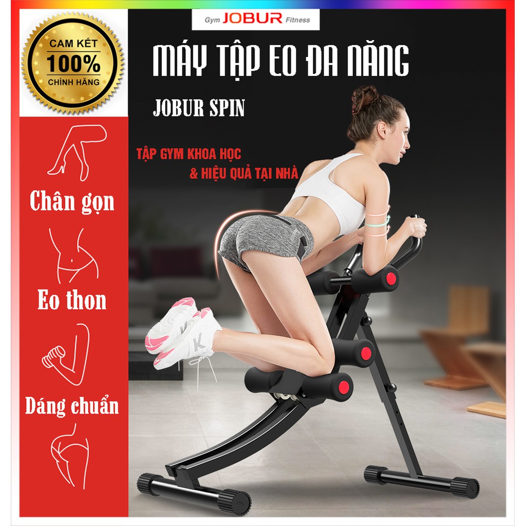 Máy tập cơ bụng đa năng Jobur 201 - tác động đồng thời lên cơ bụng, lưng, tay, ngực, hông, eo