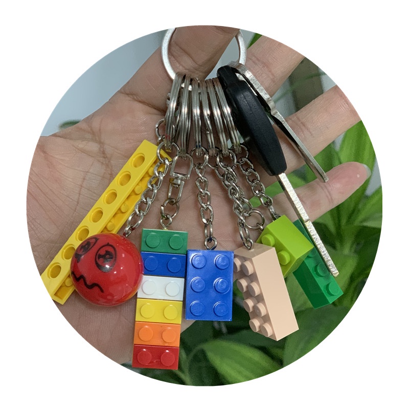 Sluban Móc Khóa Khối Xây Dựng Đồ Chơi Giáo Dục DIY Tương Thích Với Mặt Dây Chuyền Khối Chì