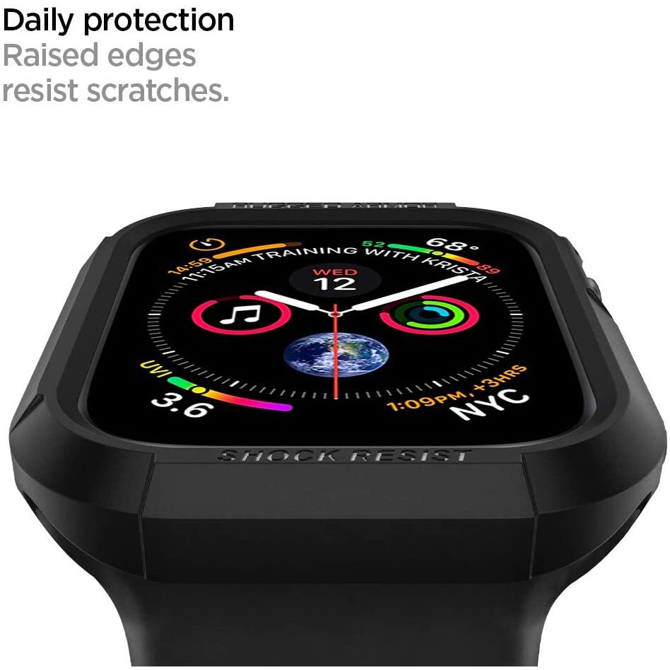 Ốp Spigen Apple Watch Series 6/SE/5/4 (40mm  - 44mm) Spigen Rugged Armor