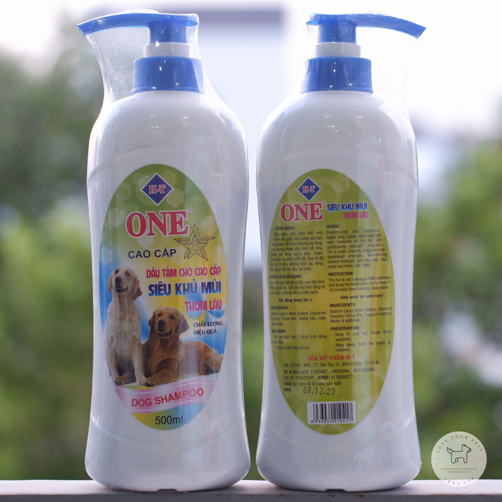 Sữa tắm One cao cấp dành cho thú cưng, siêu khử mùi, thơm lâu 500ml
