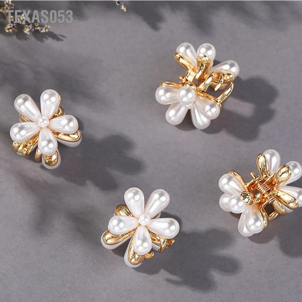 Kẹp tóc thời trang hình hoa đính ngọc trai xinh xắn cho nữ