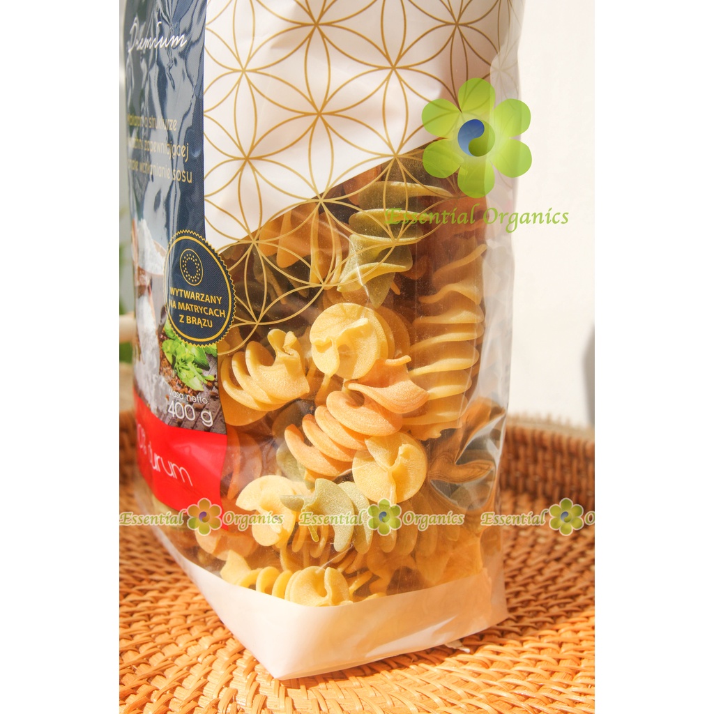 Mì nui xoắn rau củ 3 màu Bartolini 400g