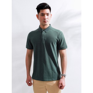 Áo phông màu xanh lá cao cấp aristino aps034s8