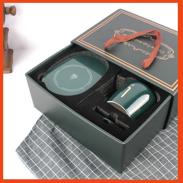 [BÁN CHẠY] Cốc Hâm Nóng đồ uống kèm đế điện, Bộ ly sứ kèm đế điện hâm nóng trà, cafe, hâm sữa + Tặng kèm thìa vàng, hộp | BigBuy360 - bigbuy360.vn