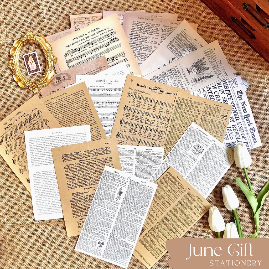 Giấy Báo Trang Trí Sổ - Crafting Paper