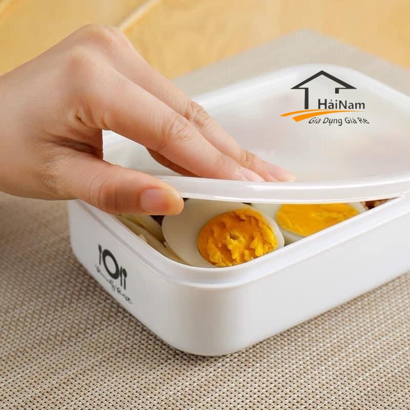 [RẺ VÔ ĐỊCH] BỘ 4 HỘP TRỮ ĐỒ NGĂN ĐÔNG VÀ NGĂN MÁT TỦ LẠNH TRÁNH MÙI VÀ VI KHUẨN XÂM NHẬP ( TRẮNG )