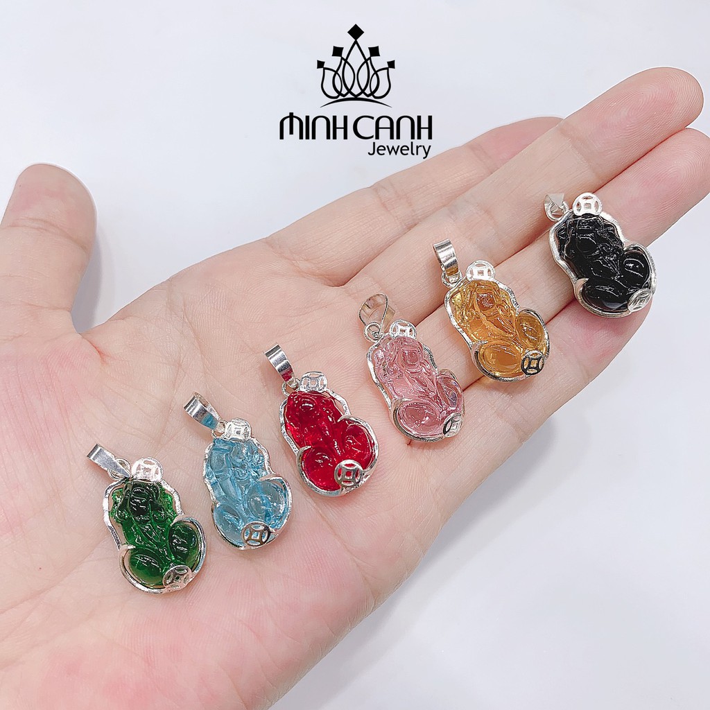 Dây Chuyền Bạc Tỳ Hưu Phong Thủy Nhiều Màu - Minh Canh Jewelry