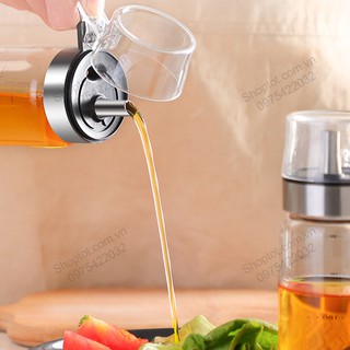 BÌNH ĐỰNG NƯỚC MẮM, DẤM, DẦU ĂN VÀ GIA VỊ KHÁC  BẰNG THỦY TINH CÓ NẮP ĐẠY THÔNG MINH