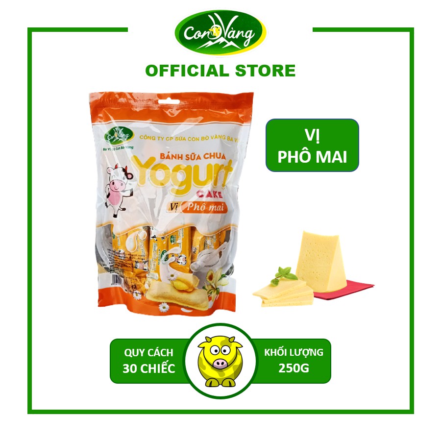 Bánh Sữa Chua Con Bò Vàng Ba Vì vị Phô Mai 250g