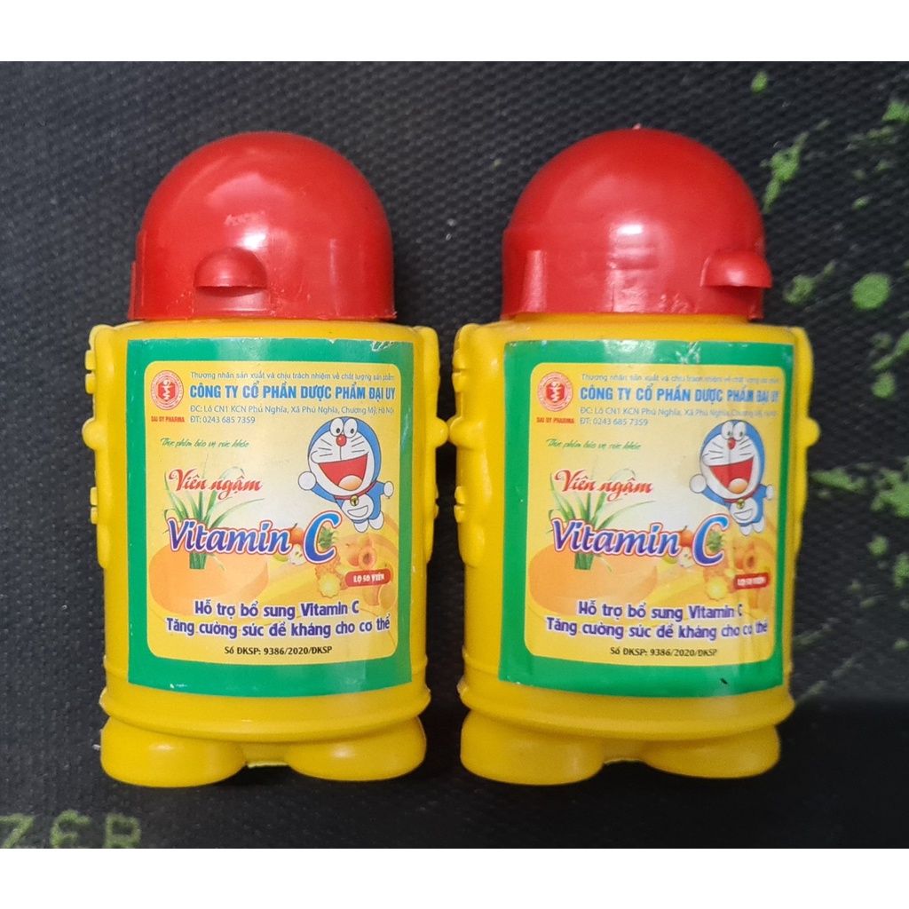 Viên ngậm Vitamin C Doraemon (Lọ 50 viên) - Hỗ trợ bổ sung vitamin C, tăng sức đề kháng cho cơ thể