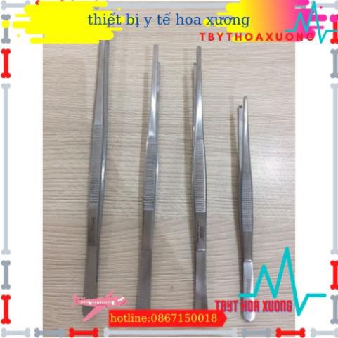 Nỉa thẳng y tế 12cm không mấu  - nhíp y tế 12cm dùng trong phẩu thuật và hộp sơ cứu y tế