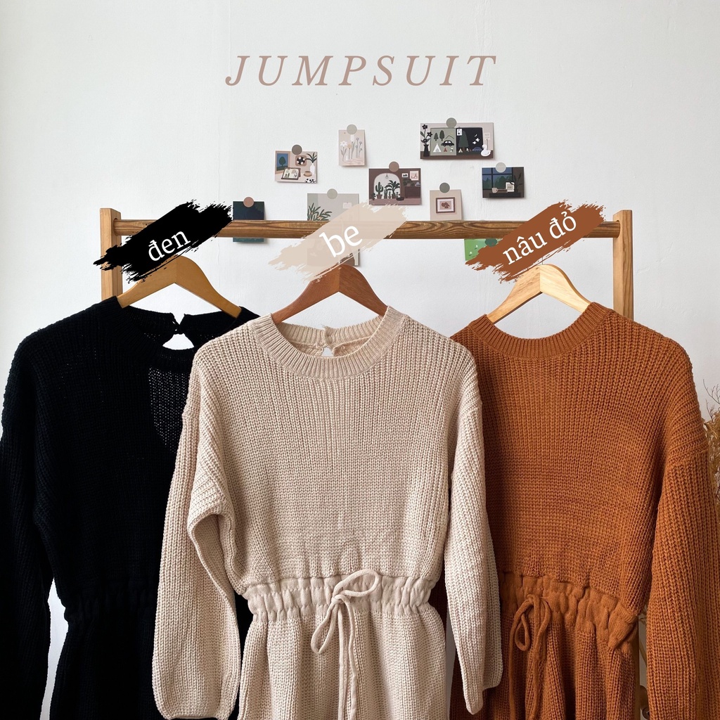 Jumpsuit len nữ ba màu | AJ2351