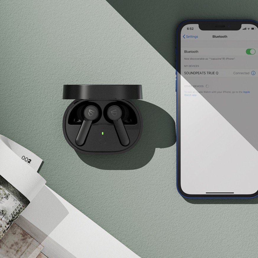 Tai nghe True Wireless SoundPEATS Q MCSync Connection Sạc Không Dây - Hàng chính hãng