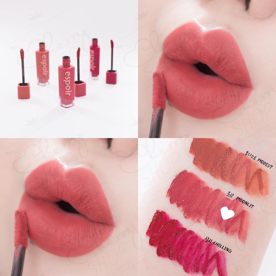 (Vỏ mới) Son kem lì Espoir Couture Lip Fluid Velvet -Huynmio