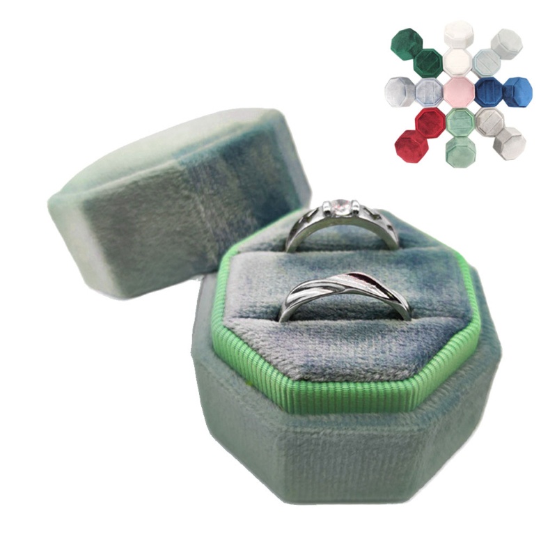 Hộp Đựng Nhẫn Cưới / Đính Hôn Bằng Nhung Nhiều Màu Sắc