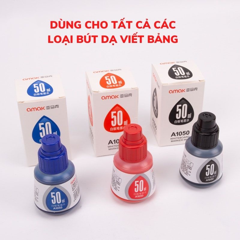 Mực Viết Bảng Trắng Mực Bút Lông Lau Dễ Dàng 50ml VTL SHOP