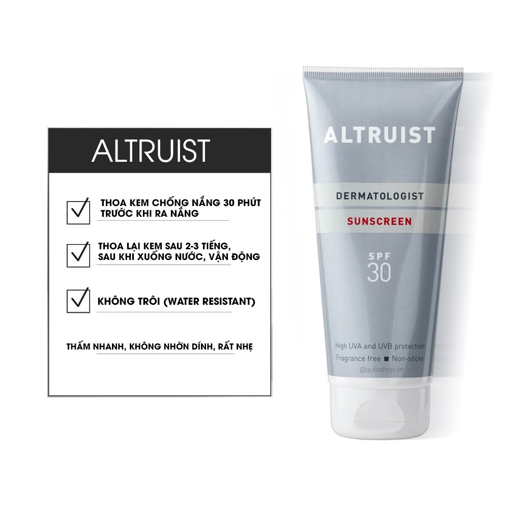[ HÀNG UK] Kem chống nắng Altruist Dermatologist Sunscreen SPF 50 100ml | BigBuy360 - bigbuy360.vn