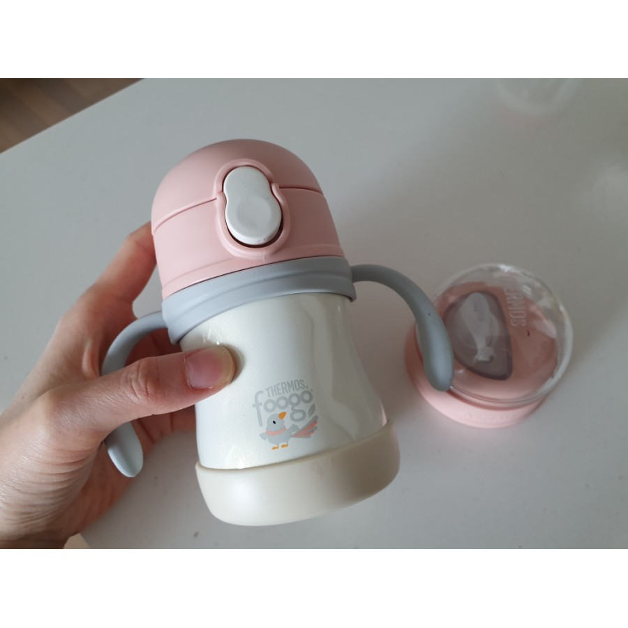 &lt;có sẵn&gt; BÌNH TẬP UỐNG NƯỚC GIỮ NHIỆT THERMOS FOOGO HAI GIAI ĐOẠN 200ML