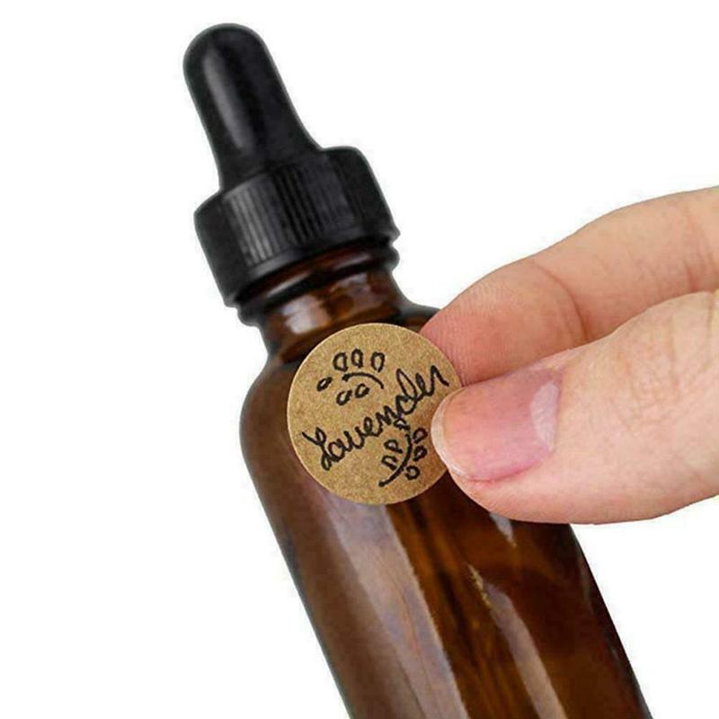 Cuộn 500 nhãn dán giấy kraft hình tròn