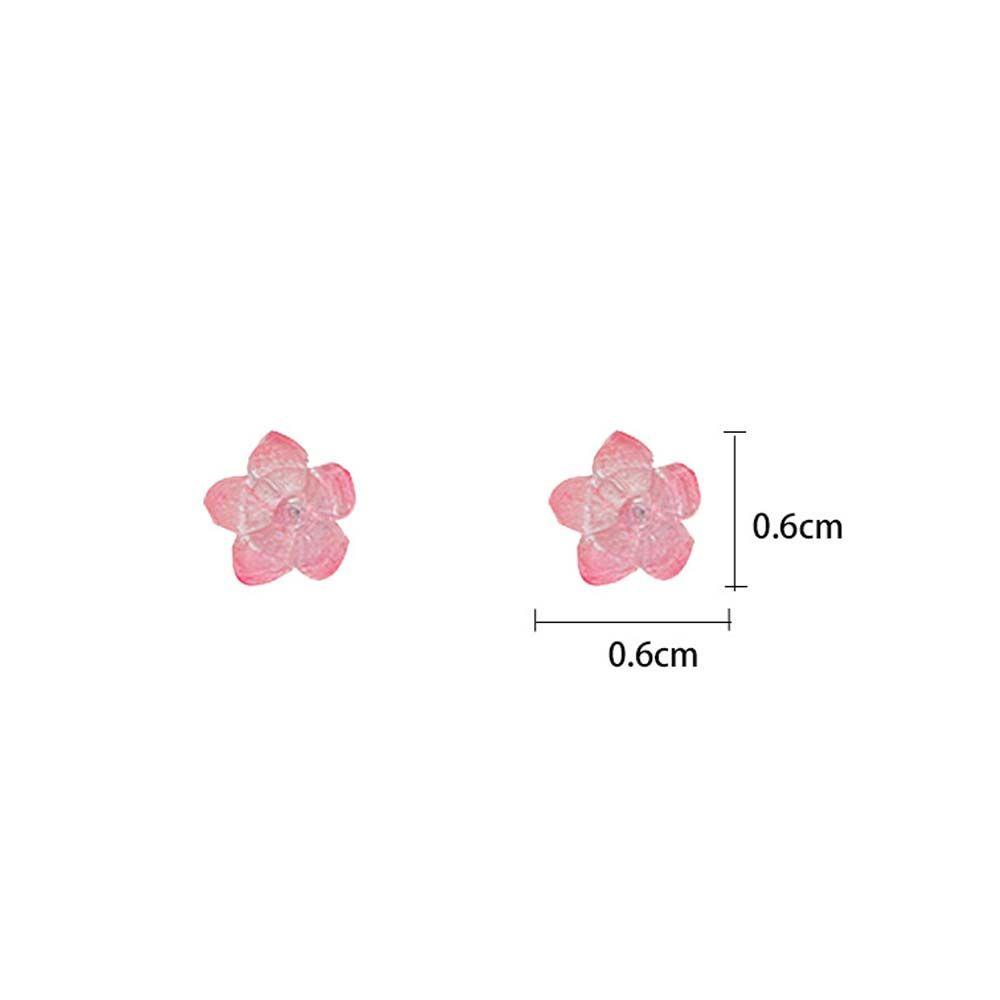 Bông Tai Nhỏ Hình Hoa Sen Bằng Resin Phong Cách Hàn Quốc Cổ Điển Thời Trang Cho Nữ