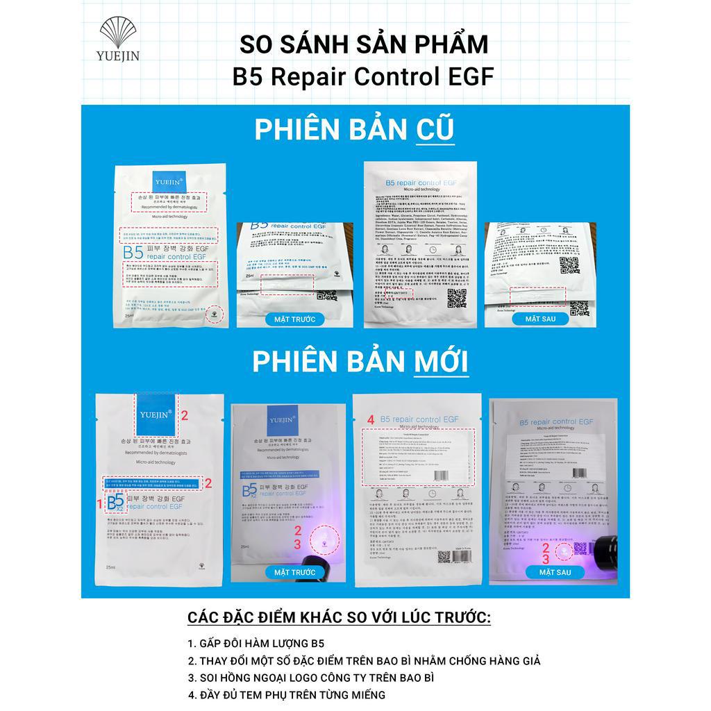 MẶT NẠ YUEJIN B5 EGF PHỤC HỒI DA CẤP ẨM, YUEJIN MELASMA SOS MASK, YUEJIN LIPOSOME PP MASK