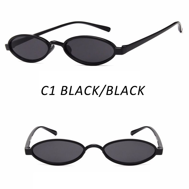 Vintage Small Sunglasses Women/Men Oval Water Drop Shape Sun Glasses