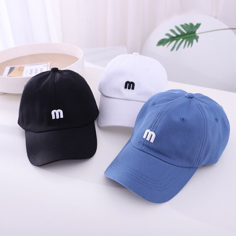 Mũ Lưỡi Trai Thêu Chữ M 3D Thời Trang Mùa Hè Năng Động SV-27