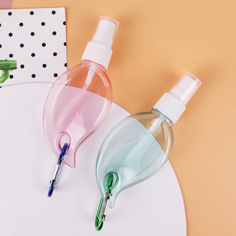 Chai Rỗng 50ml Bằng Nhựa Hình Chiếc Lá Dùng Chiết Nước Hoa/Nước Hoa Khi Đi Du Lịch