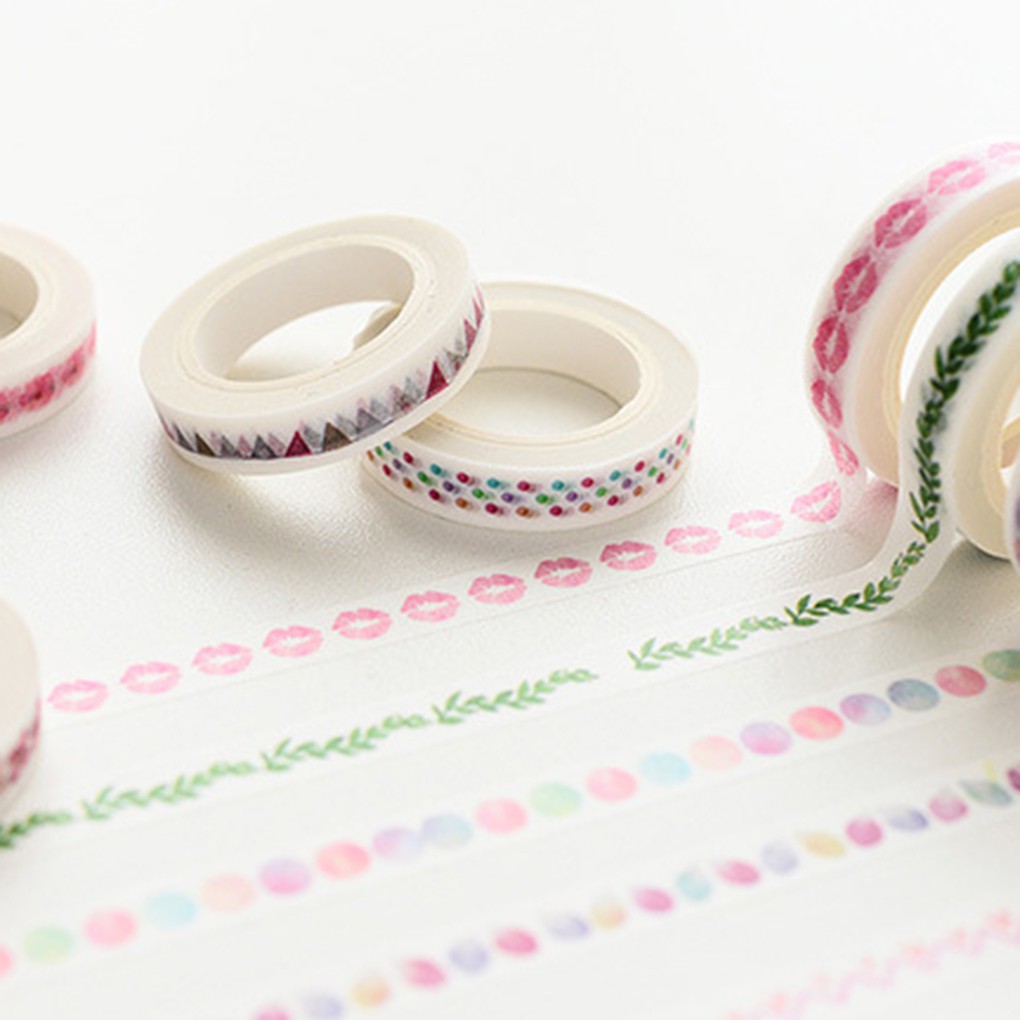 Băng Keo Dán Trang Trí Nhiều Họa Tiết Đáng Yêu