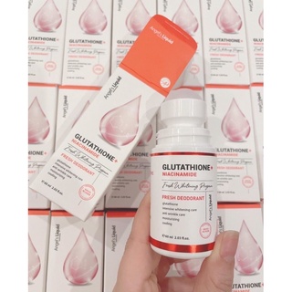 Lăn nách mờ thâm, dưỡng trắng da Angel's Liquid Glutathione plus Niacinamide Fresh Deodorant 60ml