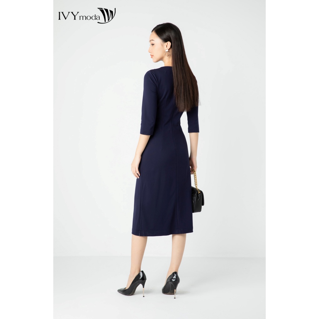 Đầm thun cutout IVY moda MS 42T0081