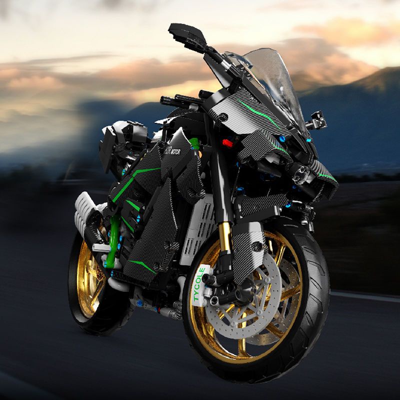Bộ Đồ Chơi Lắp Ráp Mô Hình Xe Kawasaki H2R T4019 Tỉ Lệ 1: 5