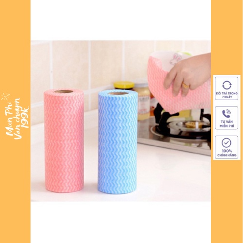 Cuộn khăn lau homeeasy- 50 miếng đa năng Vrg1434